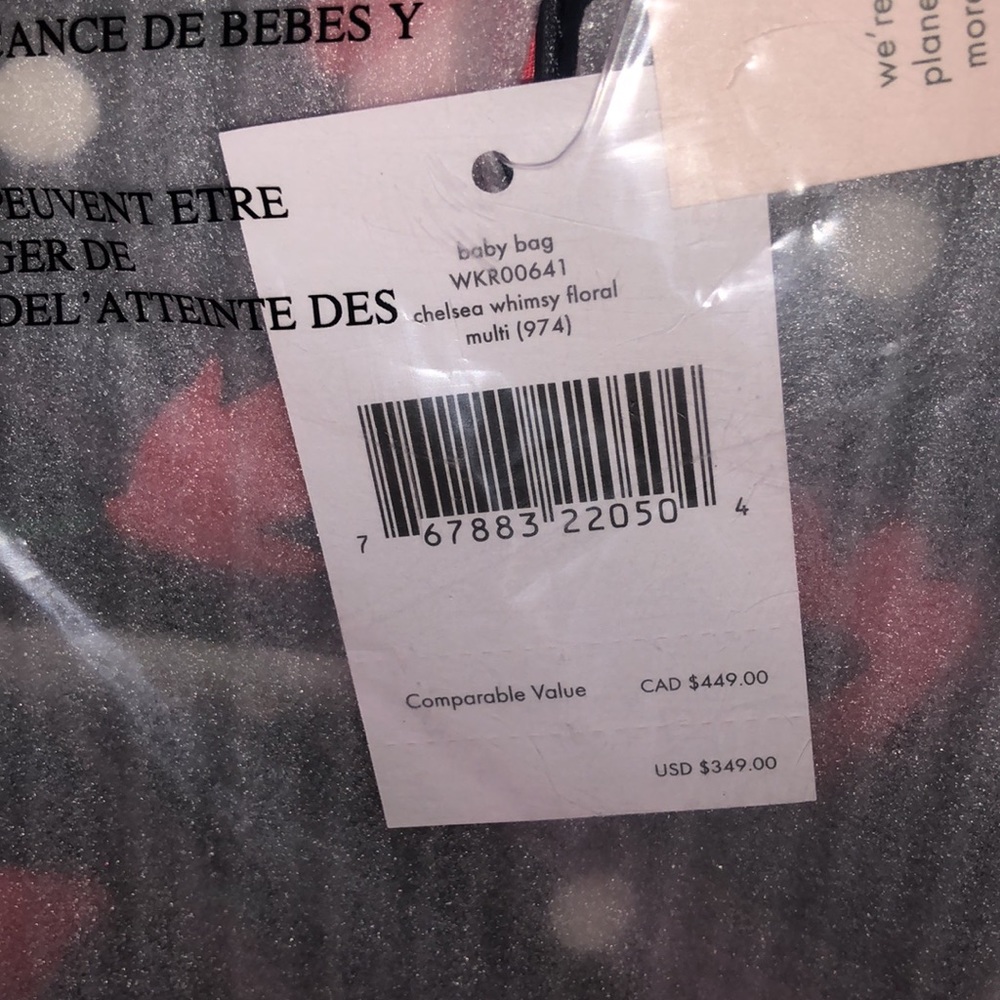 ♠️ kate spade ♠️ Chelsea Whimsy Floral Large Baby Bag, Multi - Picture 7 of 9